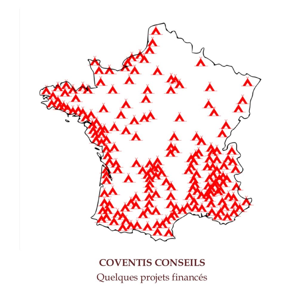 Carte france campings COVENTIS CONSEILS